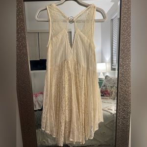 XS White Free People Boho Dress 🤠